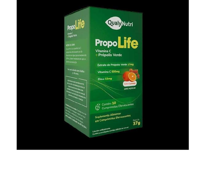 Imagem de Qualynutri Propolife Vit C + Propolis 10 Comp Efervescentes