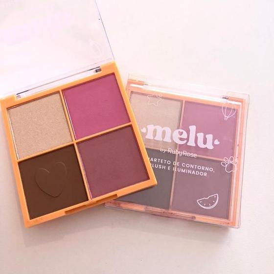 Imagem de Quarteto Contorno Blush Iluminador Melu