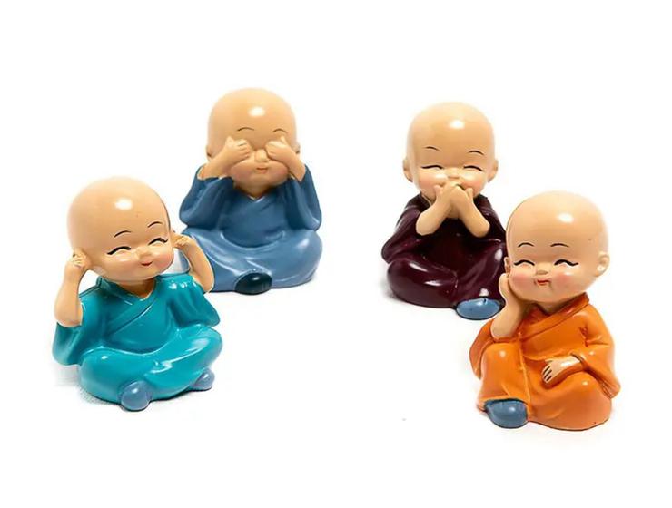 Imagem de Quarteto de Monges / Buda Sábios Mini