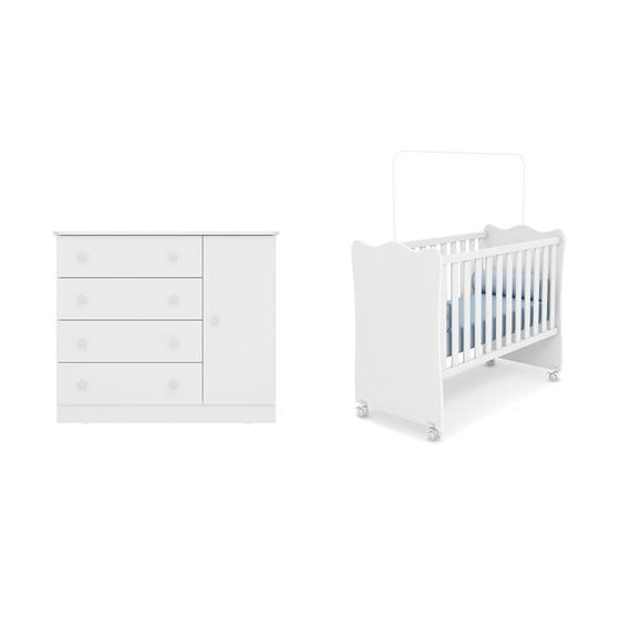 Imagem de Quarto Bebe Completo Berço e Cômoda Sapateira - FG