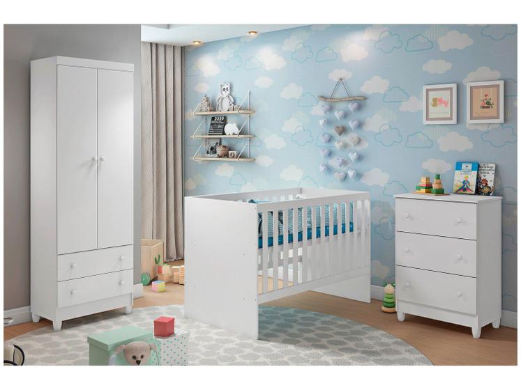 Imagem de Quarto de Bebê Completo com Berço + Guarda-Roupa