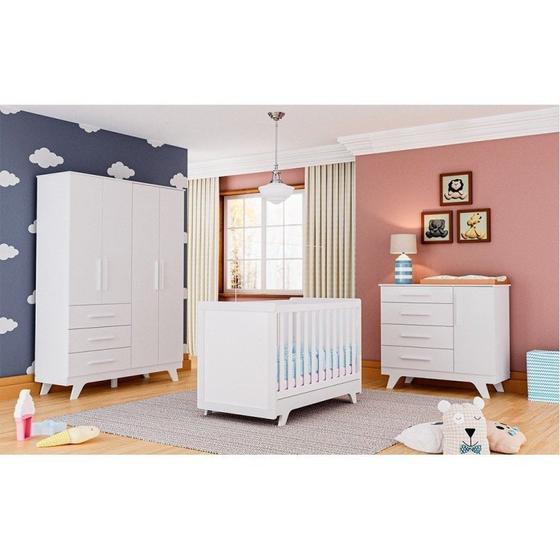 Quarto de Bebê Completo com Guarda Roupa Cômoda e Berço 100% MDF Kakau Retrô Espresso Móveis Menor preço em Quarto de Bebê Completo com Guarda Roupa Cômoda e Berço 100% MDF Kakau Retrô Espresso Móveis