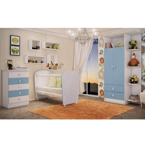 Quarto de Bebê Completo Leãozinho com Guarda-Roupa 2 Portas, Cômoda e Berço Espresso Móveis Menor preço em Quarto de Bebê Completo Leãozinho com Guarda-Roupa 2 Portas, Cômoda e Berço Espresso Móveis