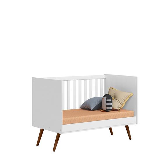 Imagem de Quarto de Bebe Completo Retrô Q Encanto Branco Qmovi