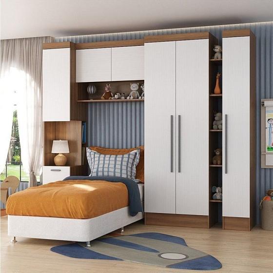 Imagem de Quarto Infantil Completo 4 Peças Ella Espresso Móveis