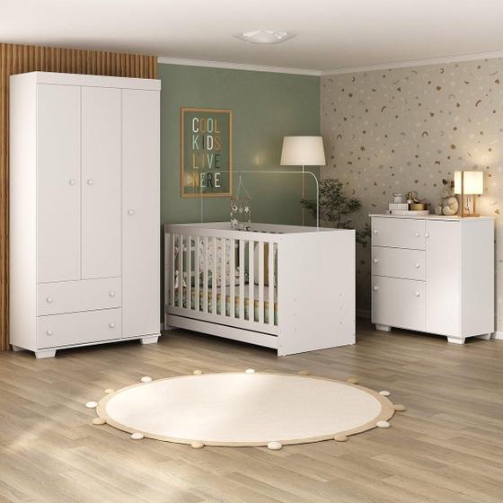 Imagem de Quarto Infantil Completo Algodão Doce Multimóveis MP4252