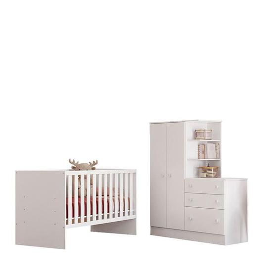 Imagem de Quarto Infantil Doce Sonho com Guarda Roupa e Berço - FdECOR