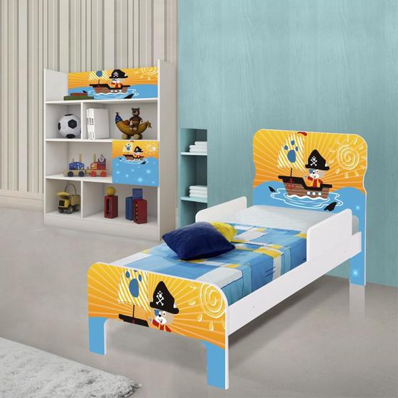 Imagem de Quarto Infantil Estante e Cama Pirata com Colchão