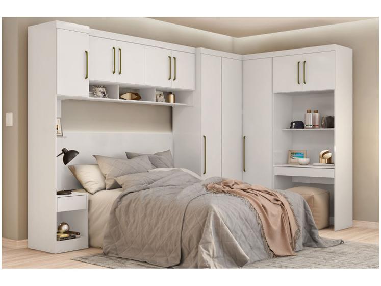 Quarto Modulado Casal Demóbile Módena Menor preço em Quarto Modulado Casal Demóbile Módena