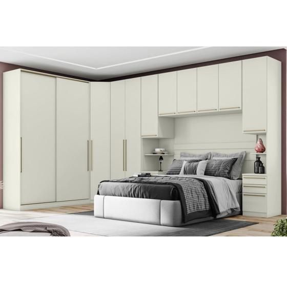 Quarto Modulado Completo Casal 6 Peças 11 Portas 9 Gavetas Predileto Menor preço em Quarto Modulado Completo Casal 6 Peças 11 Portas 9 Gavetas Predileto