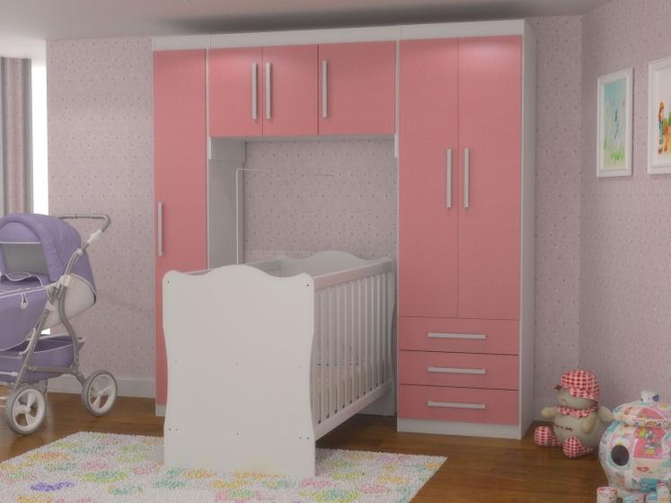 Imagem de Quarto Modulado Infantil 6 Portas 3 Gavetas 