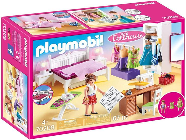 Imagem de Quarto Playmobil com Móveis de Costura - Canto e Detalhes Realistas