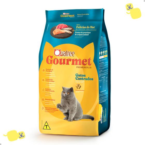 Imagem de Quatree Gourmet Gatos Castrados Delícias do Mar 3kg