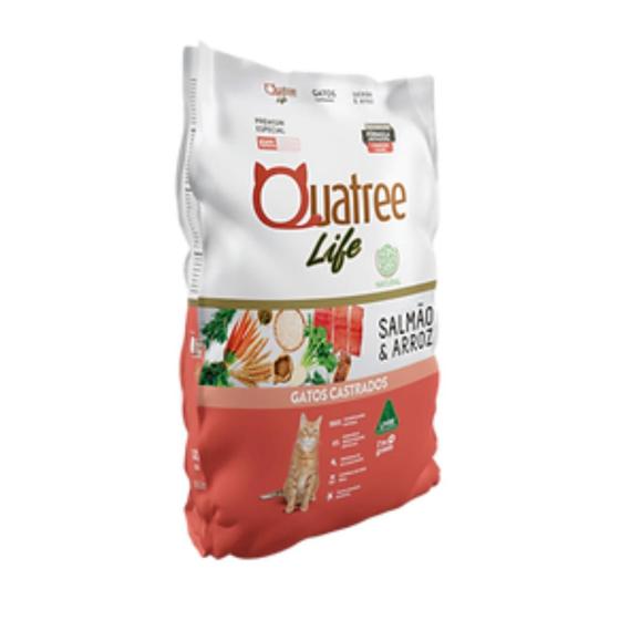 Imagem de Quatree life gatos castrados salmao e arroz 10.1kg