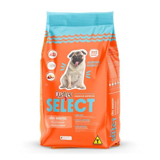 Imagem de Quatree Select Cachorro Adulto Raça Pequena Frango Arroz 1Kg