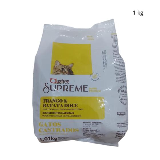 Imagem de Quatree supreme gatos castrados frango com batata doce 1 kg