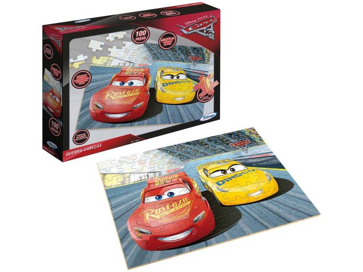 Imagem de Quebra-cabeça 100 Peças Carros 3 Disney Pixar - Xalingo