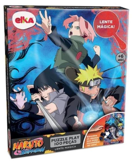 Imagem de Quebra-Cabeça 100 Peças Naruto Puzzle Play 1192 Elka