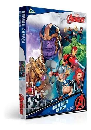 Imagem de Quebra Cabeça 100 Peças Os Vingadores Marvel Jak Toyster