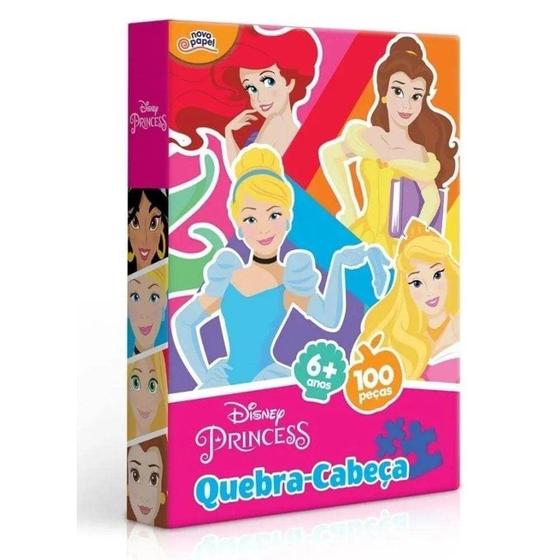 Imagem de Quebra Cabeça 100 Peças Princesas da Disney Toyster 8007