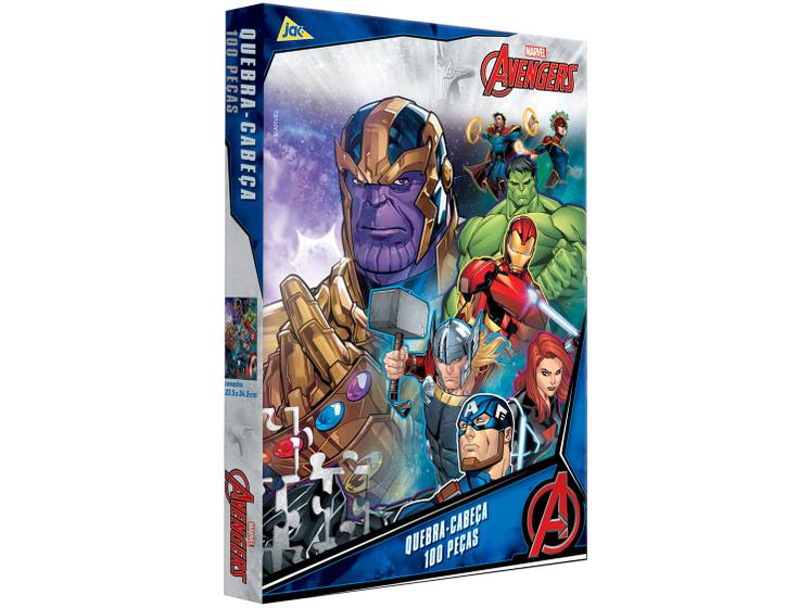 Quebra-cabeça 100 Peças Vingadores 2749 Jak Menor preço em Quebra-cabeça 100 Peças Vingadores 2749 Jak