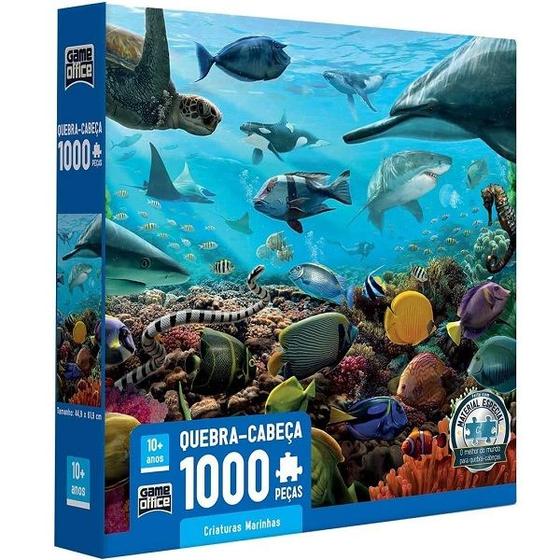 Imagem de QUEBRA-CABEÇA 1000 Peças Criaturas Marinhas Toyster