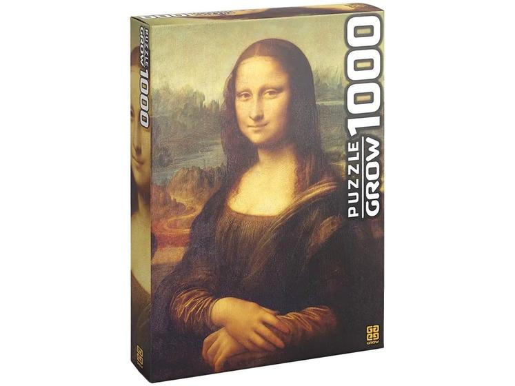 Quebra-cabeça 1000 Peças Monalisa - Grow - Quebra Cabeça de 501 até 1. ...