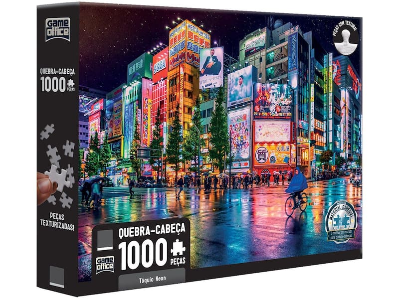 Quebra-cabeça 1000 Peças Tóquio Neon - Game Office Toyster