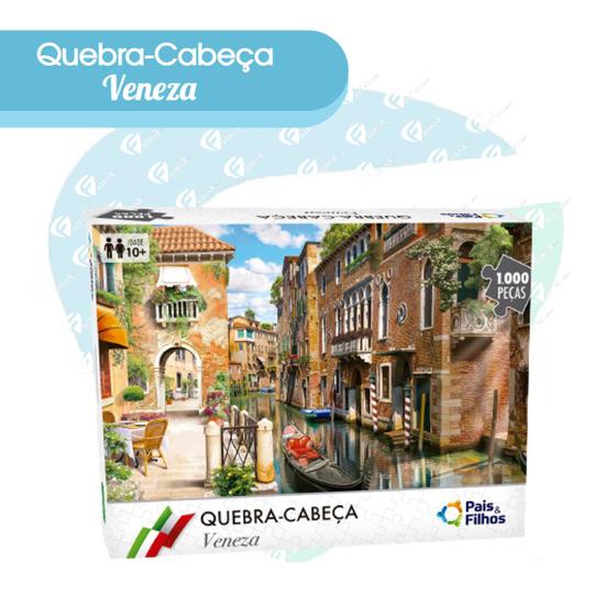 Imagem de Quebra-Cabeça 1000 Peças Turístico Puzzle Pais e Filhos