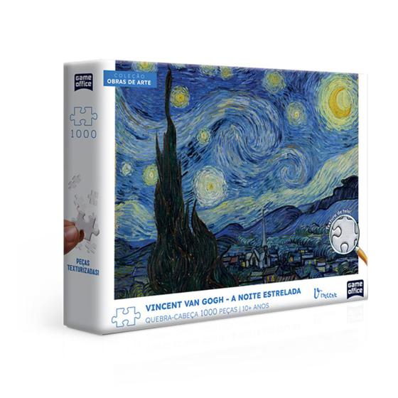 Imagem de Quebra Cabeça  1000 peças Vincent Van Gogh A noite estrelada