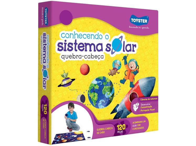 Imagem de Quebra-cabeça 120 Peças Sistema Solar Grandão - Toyster