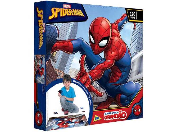 Imagem de Quebra-cabeça 120 Peças Spider Man Grandão Jak