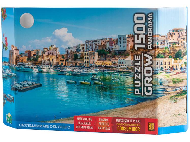 Quebra-cabeça 1500 Peças Puzzle 1500 - Panorama Castellammare del Golfo ...