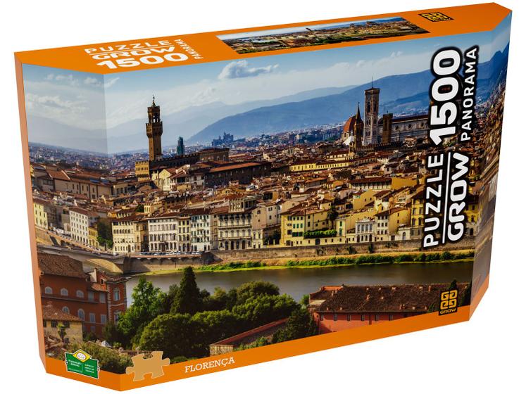 Quebra-cabeça 1500 Peças Puzzle Adulto - Panorama Florença Grow ...