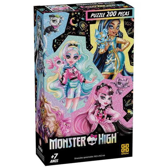 Imagem de Quebra-cabeça 200 peças Monster High