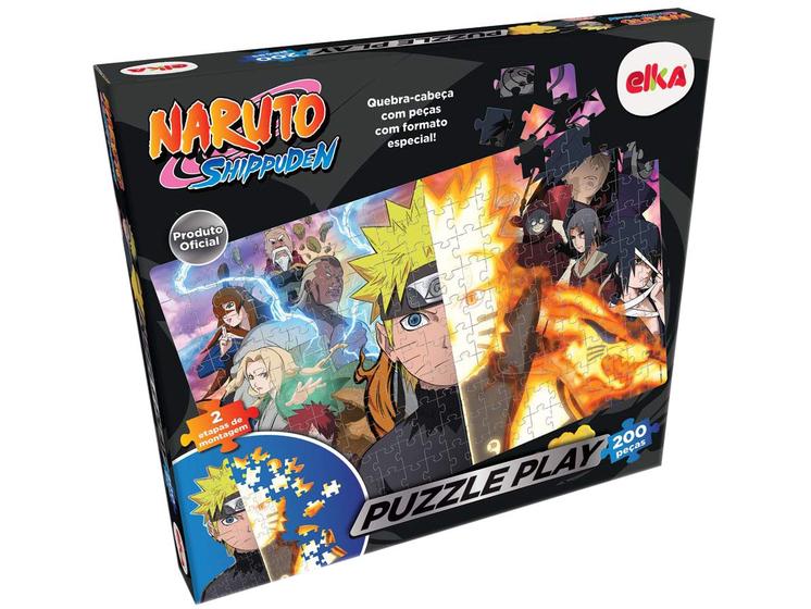 Quebra-cabeça 200 Peças Naruto Shippuden Menor preço em Quebra-cabeça 200 Peças Naruto Shippuden