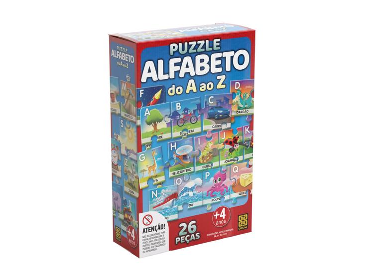 Imagem de Quebra-Cabeça 26 Pçs Alfabeto Grow 03942