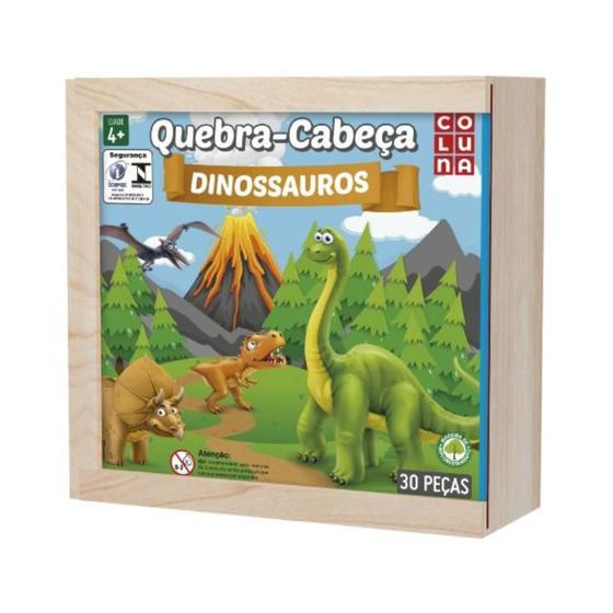 Imagem de Quebra-Cabeça 30 peças - Dinossauros - Pais e Filhos