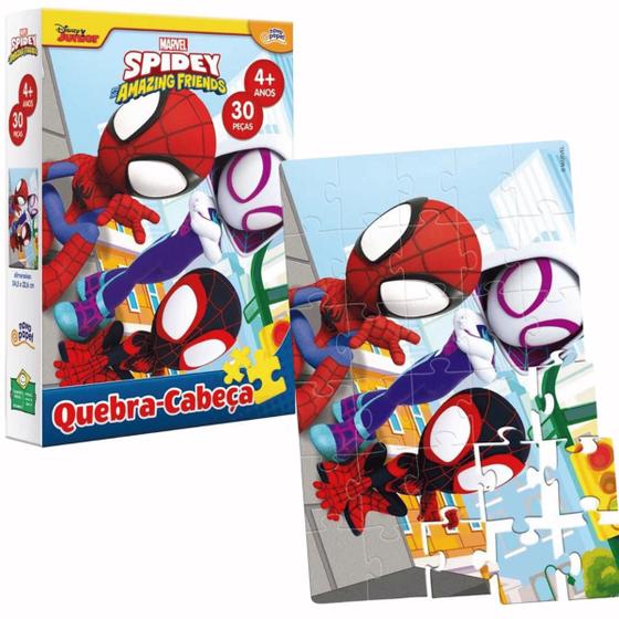 Imagem de Quebra Cabeça 30 Peças Spidey Amazing Friends Toyster