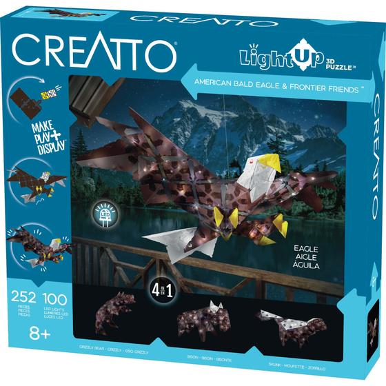 Imagem de Quebra-Cabeça 3D Águia Americana - Kit Thames & Kosmos Creatto