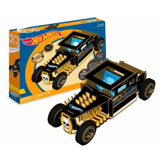 Imagem de Quebra-Cabeça 3D Hot Wheels - Xalingo 22632