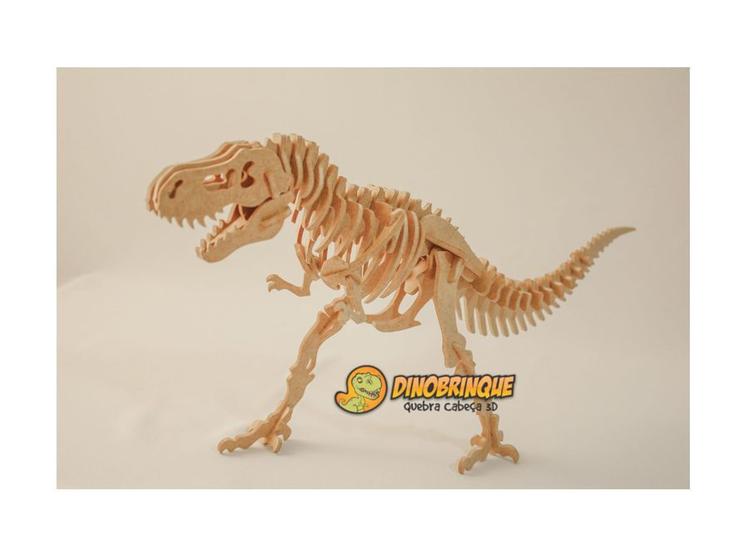 Imagem de Quebra-Cabeça 3D Tiranossauro Rex 55 Peças - Dinobrinque