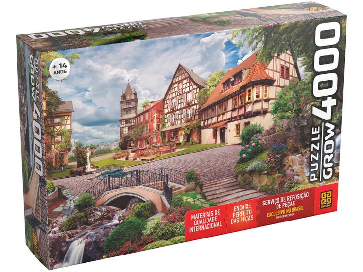 Quebra-cabeça 4000 Peças Paisagem Puzzles Adultos - Vila Europeia Grow ...