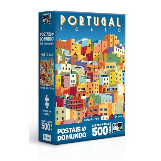 Imagem de Quebra - Cabeça 500 pçs Postais do Mundo Portugal Porto