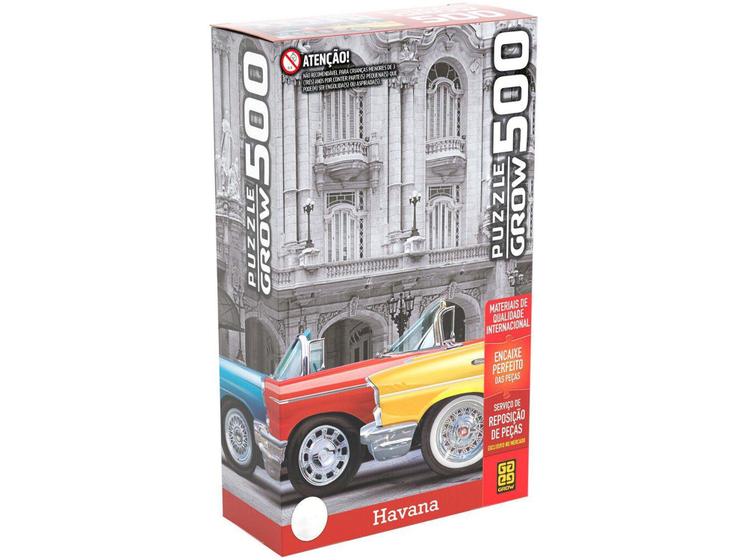 Quebra-cabeça 500 Peças Paisagem - Puzzles Adultos Havana - Grow Imagem de Quebra-cabeça 500 Peças Paisagem - Puzzles Adultos Havana