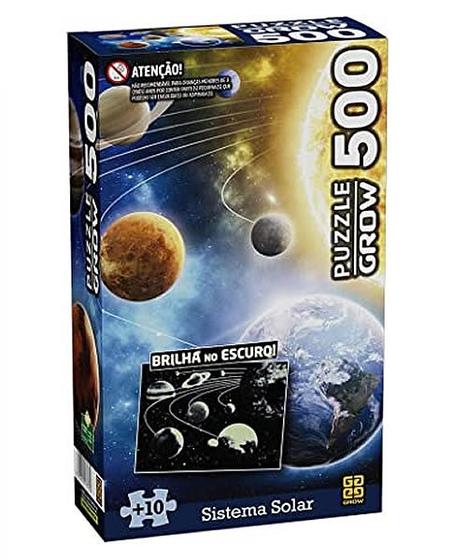Quebra-cabeça 500 Peças Paisagem Sistema Solar - Grow Imagem de Quebra-cabeça 500 Peças Paisagem Sistema Solar