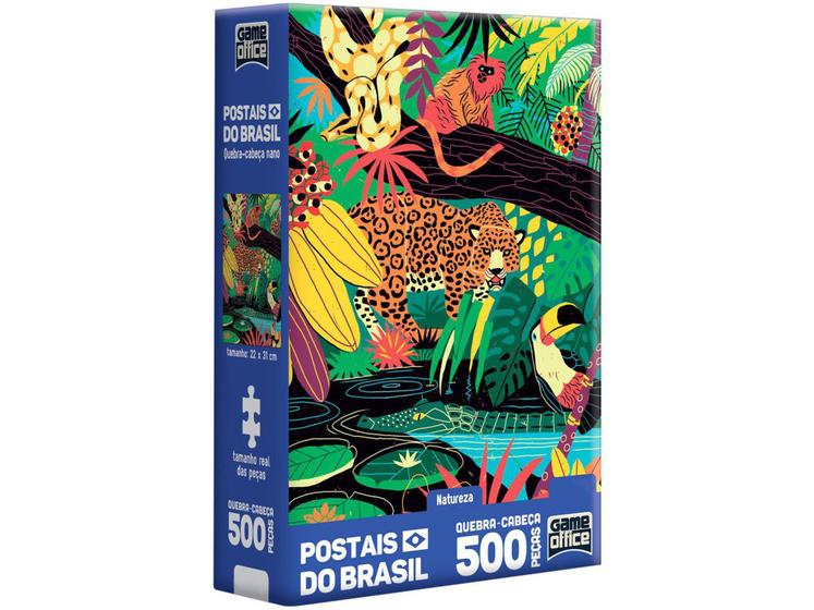 Imagem de Quebra-cabeça 500 Peças Postais do Brasil - Game Office Natureza Toyster