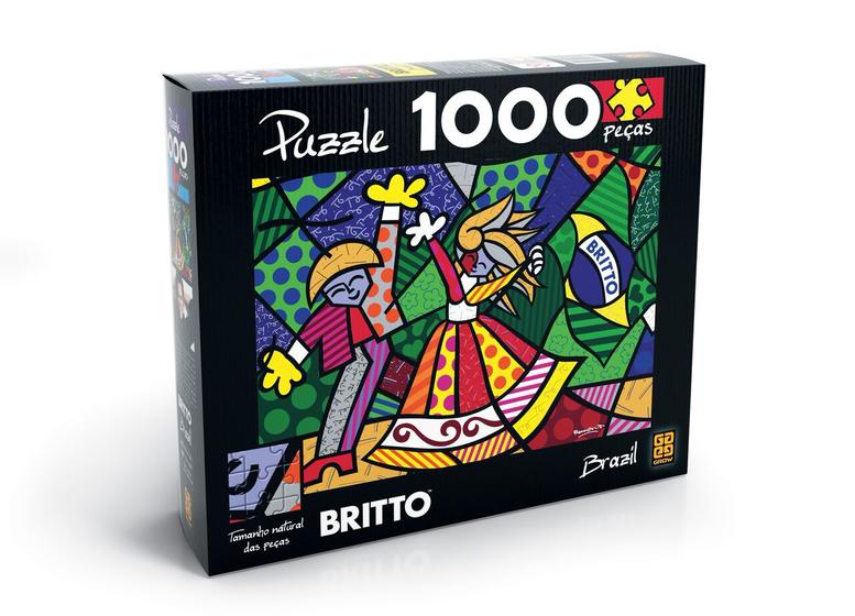 Imagem de Quebra-Cabeça 500 peças Romero Britto A New Day Puzzle