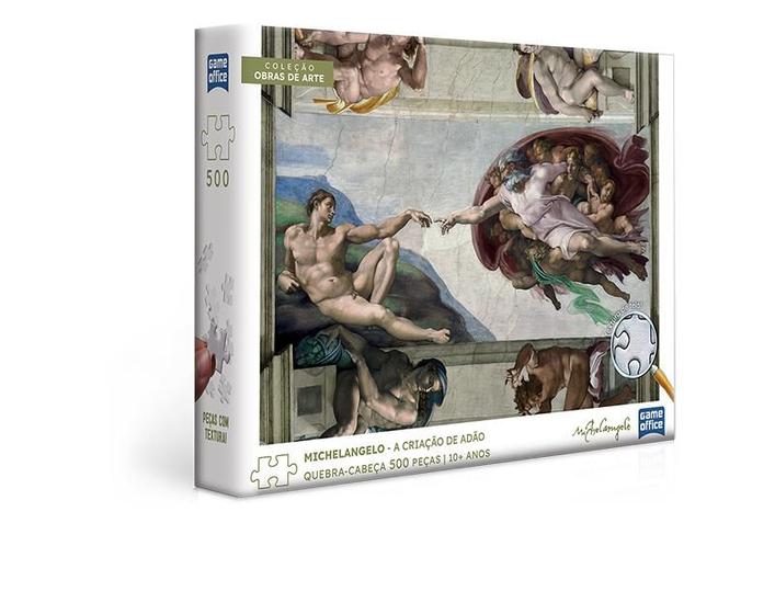 Imagem de Quebra-cabeça A Criação de Adão Michelangelo 500 Pçs Toyster