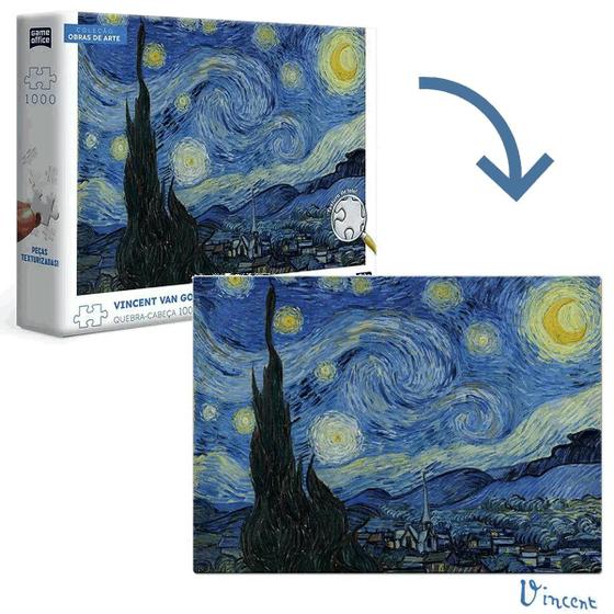 Imagem de Quebra-Cabeça A Noite Estrelada Vincent Van Gogh Toyster